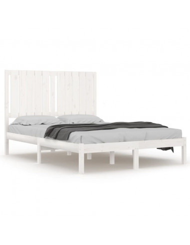 Giroletto Bianco in Legno Massello 120x190 cm Small Double