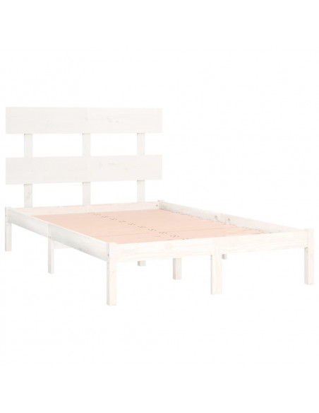 Giroletto Bianco in Legno Massello 120x190 cm Small Double