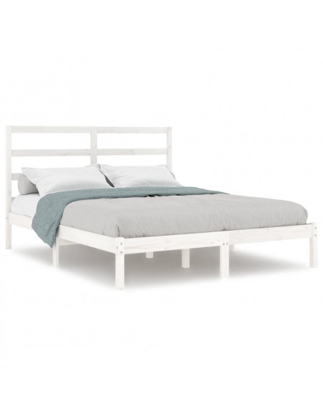 Giroletto Bianco in Legno Massello 120x190 cm Small Double