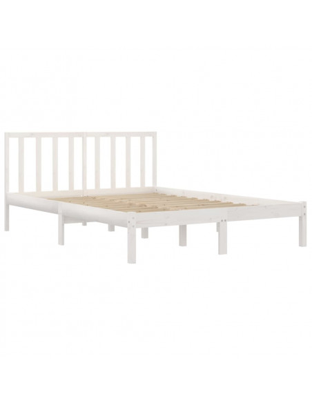 Giroletto Bianco Legno Massello di Pino 120x190cm Small Double
