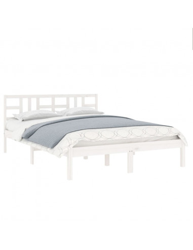 Giroletto Bianco in Legno Massello 120x190 cm Small Double