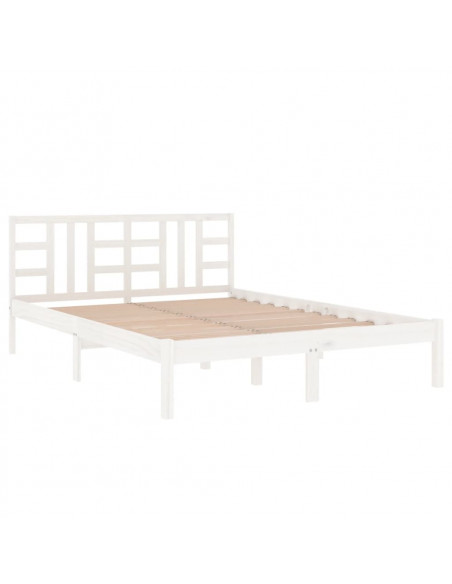 Giroletto Bianco in Legno Massello 120x190 cm Small Double