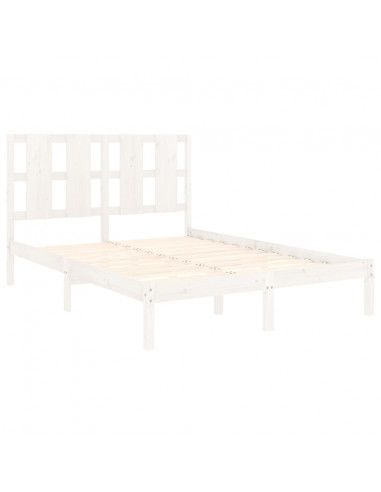 Giroletto Bianco in Legno Massello 120x190 cm Small Double