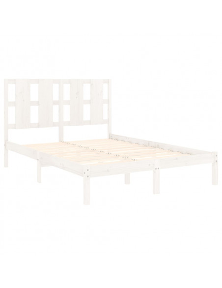 Giroletto Bianco in Legno Massello 120x190 cm Small Double