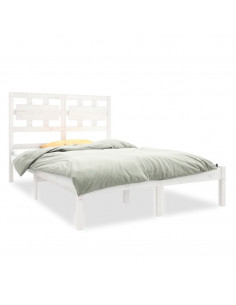 Giroletto Bianco in Legno Massello 120x190 cm Small Double 2