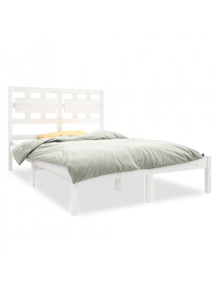 Giroletto Bianco in Legno Massello 120x190 cm Small Double