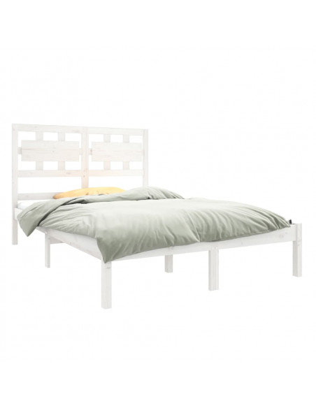 Giroletto Bianco in Legno Massello 120x190 cm Small Double