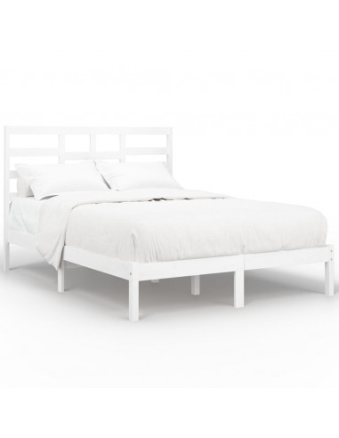 Giroletto Bianco in Legno Massello 120x190 cm Small Double