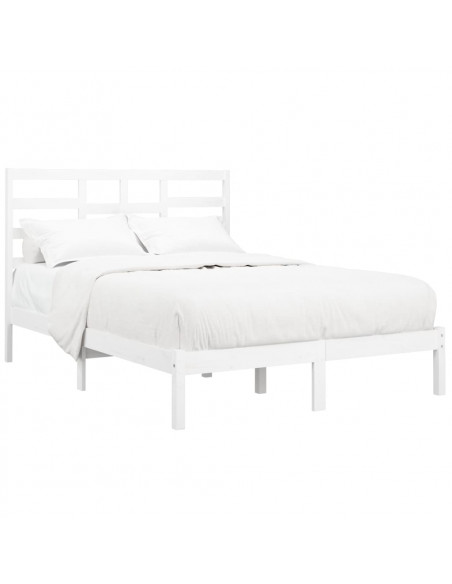 Giroletto Bianco in Legno Massello 120x190 cm Small Double