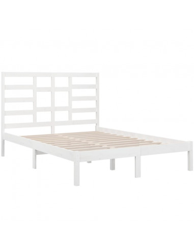 Giroletto Bianco in Legno Massello 120x190 cm Small Double