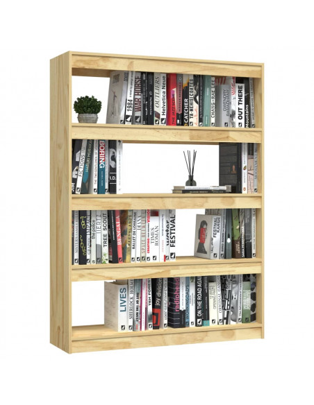 Libreria/Divisorio 100x30x135,5 cm Legno Massello di Pino