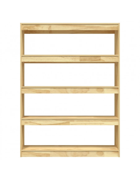Libreria/Divisorio 100x30x135,5 cm Legno Massello di Pino