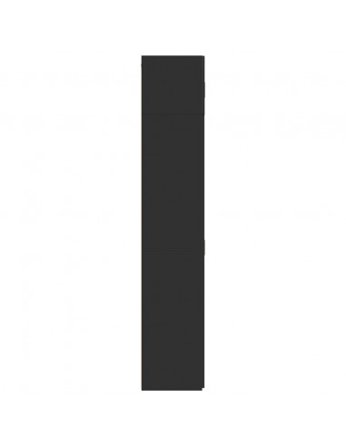 Mobile Portaoggetti Nero 70x42,5x225 cm in Truciolato