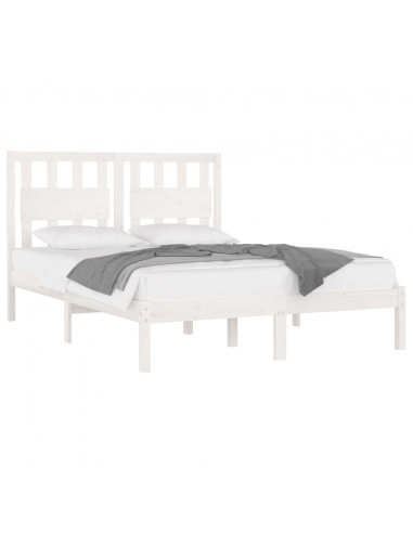 Giroletto Bianco Legno Massello di Pino 120x190cm Small Double