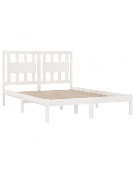 Giroletto Bianco Legno Massello di Pino 120x190cm Small Double