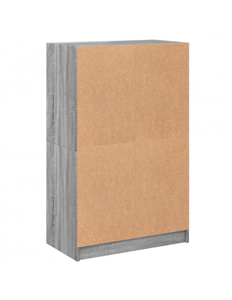 Credenza con Ante Grigio Sonoma 68x37x109 cm Legno Multistrato