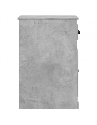 Mobiletto Cassetto Grigio Sonoma 40x50x75 cm Legno Multistrato