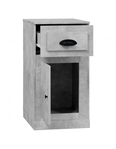 Mobiletto Cassetto Grigio Sonoma 40x50x75 cm Legno Multistrato