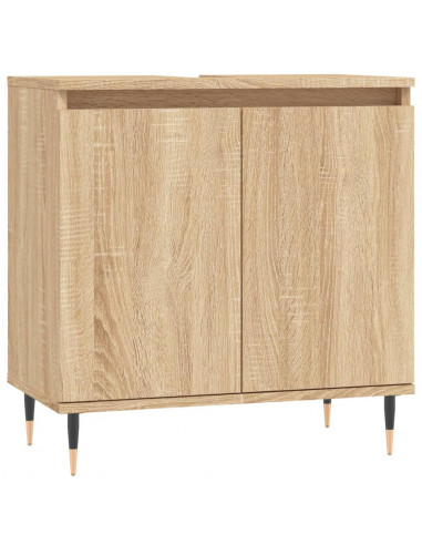 Mobile da Bagno Rovere Sonoma 58x33x60 cm in Legno Multistrato