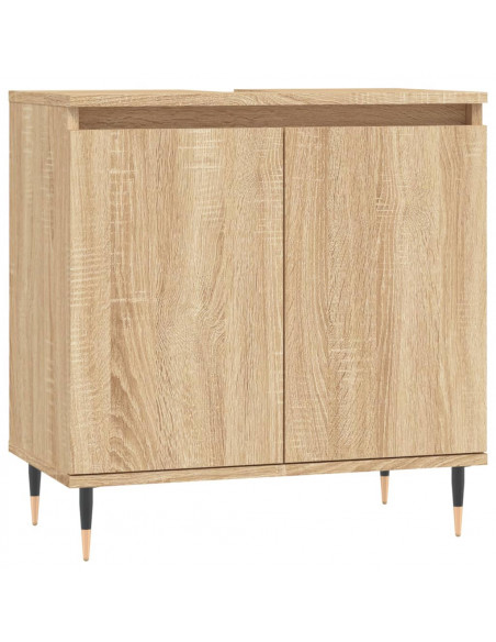 Mobile da Bagno Rovere Sonoma 58x33x60 cm in Legno Multistrato