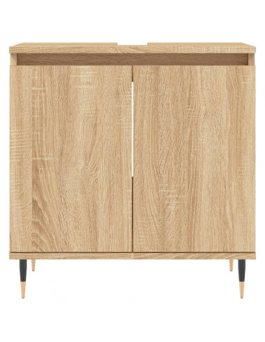 Mobile da Bagno Rovere Sonoma 58x33x60 cm in Legno Multistrato