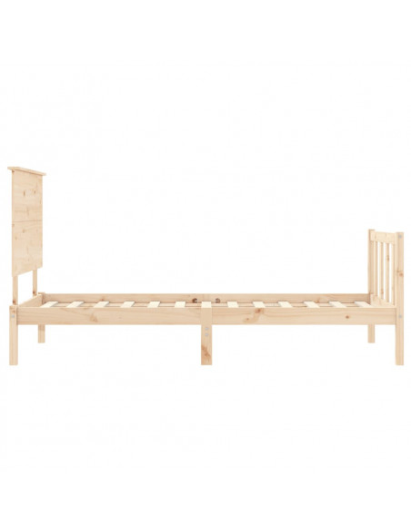 Giroletto con Testiera Small Single in Legno Massello