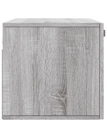 Mobile a Parete Grigio Sonoma 80x36,5x35cm in Legno Multistrato