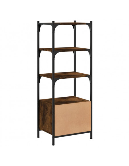Libreria 3 Ripiani Rovere Fumo 41x30x109,5 cm Legno Multistrato