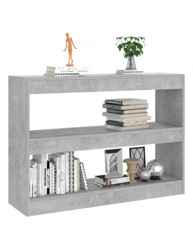 Libreria/Divisorio Grigio Cemento 100x30x72 cm
