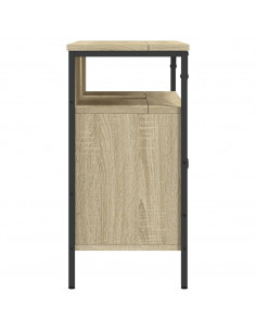 Mobile Lavabo Bagno Rovere Sonoma 80x30x60 cm Legno Multistrato 2