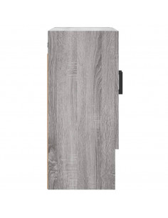 Armadietto a Muro Grigio Sonoma 60x31x70cm in Legno Multistrato 2
