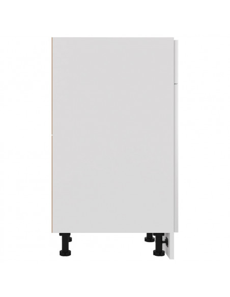 Armadio Inferiore Cassetto Bianco Lucido 30x46x81,5 Multistrato