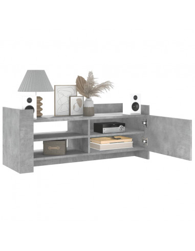 Mobile per TV Grigio Cemento 100x35x40 cm Legno Multistrato