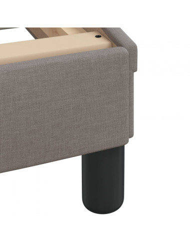 Giroletto con Testiera Tortora 90x190 cm in Tessuto