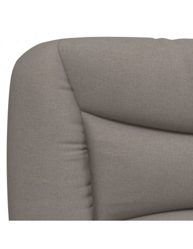 Giroletto con Testiera Tortora 90x190 cm in Tessuto