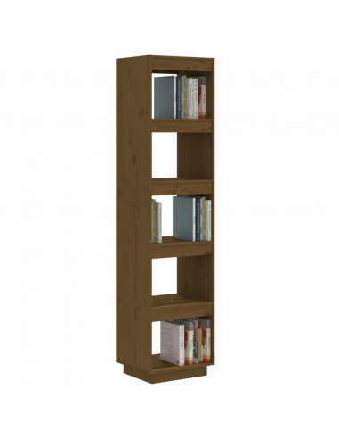 Libreria/Divisorio Miele 40x35x167 cm in Legno Massello di Pino