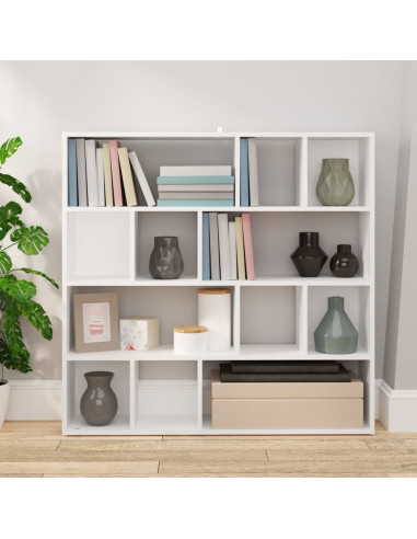 Libreria/Divisorio Bianco 105x24x102 cm