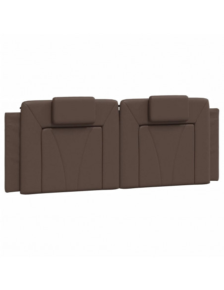 Letto con Materasso Marrone 120x200cm in Similpelle
