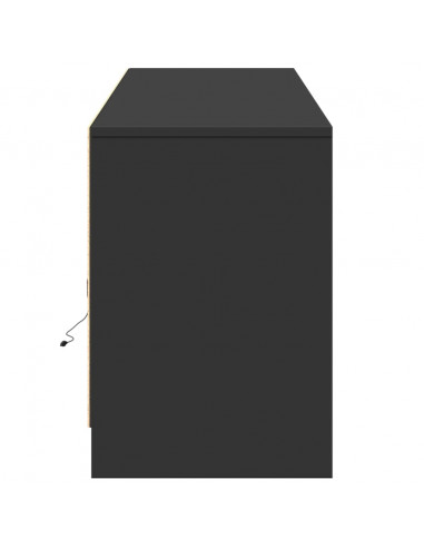 Mobile Porta TV con LED Nero 180x34x50cm in Truciolato