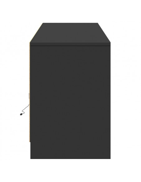 Mobile Porta TV con LED Nero 180x34x50cm in Truciolato