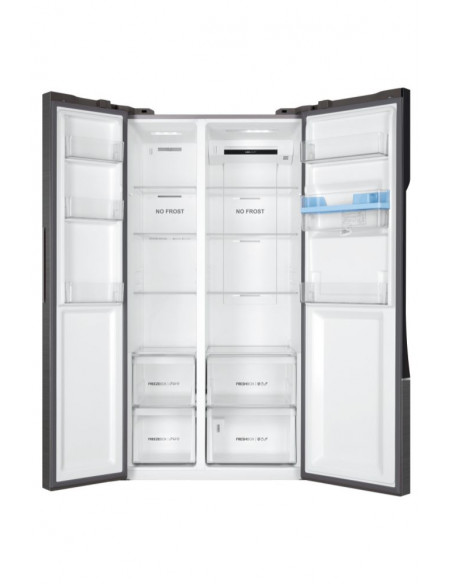 Haier SBS 90 Serie 3 HSR3918EWPG frigorifero side-by-side Libera installazione 521 L E Argento