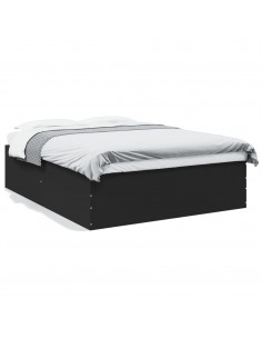 Giroletto Nero 160x200 cm in Legno Multistrato 2