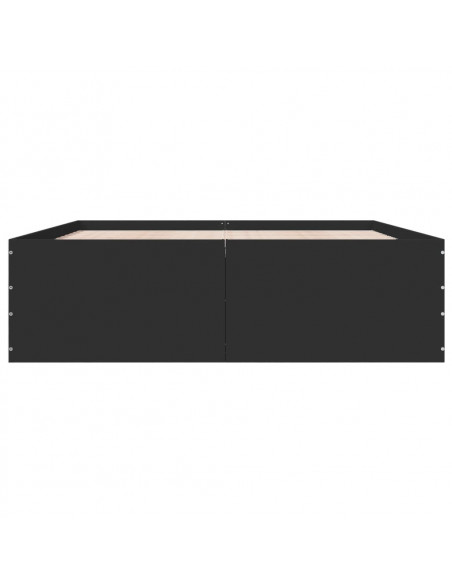 Giroletto Nero 160x200 cm in Legno Multistrato