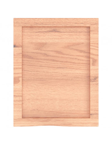 Piano Bagno Marrone 40x50x(2-6) cm Legno Massello Trattato