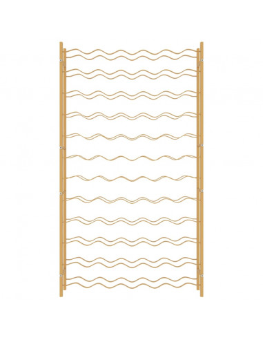 Portabottiglie per 72 Bottiglie Metallo Oro