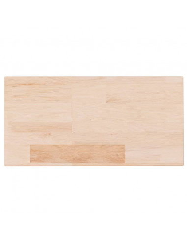 Ripiano 40x20x4 cm Legno Massello di Rovere Non Trattato