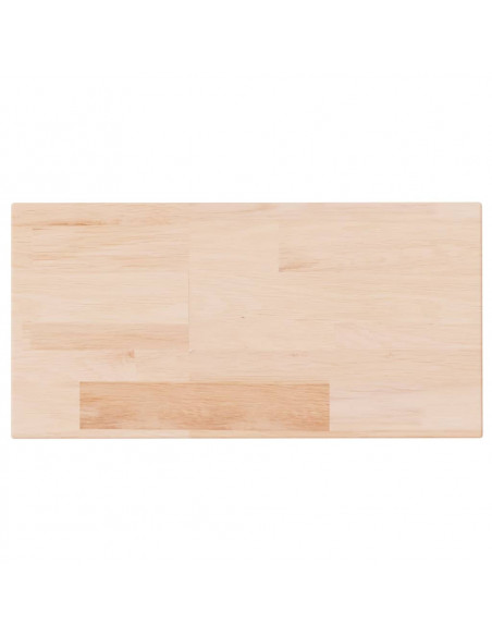 Ripiano 40x20x4 cm Legno Massello di Rovere Non Trattato