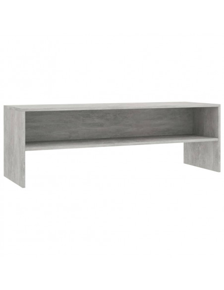 Mobile Porta TV Grigio Cemento 120x40x40cm in Legno Multistrato