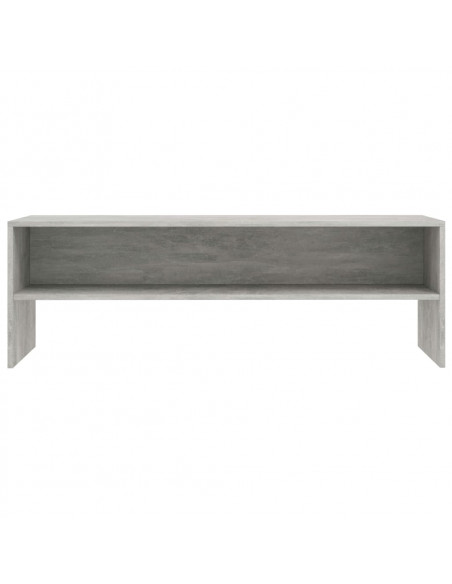 Mobile Porta TV Grigio Cemento 120x40x40cm in Legno Multistrato