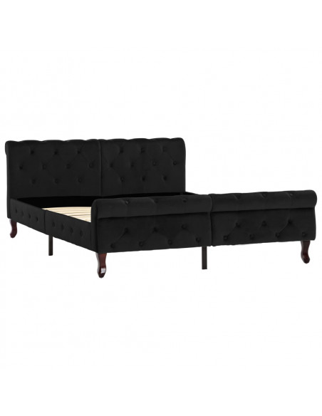 Giroletto Nero in Velluto 140x200 cm